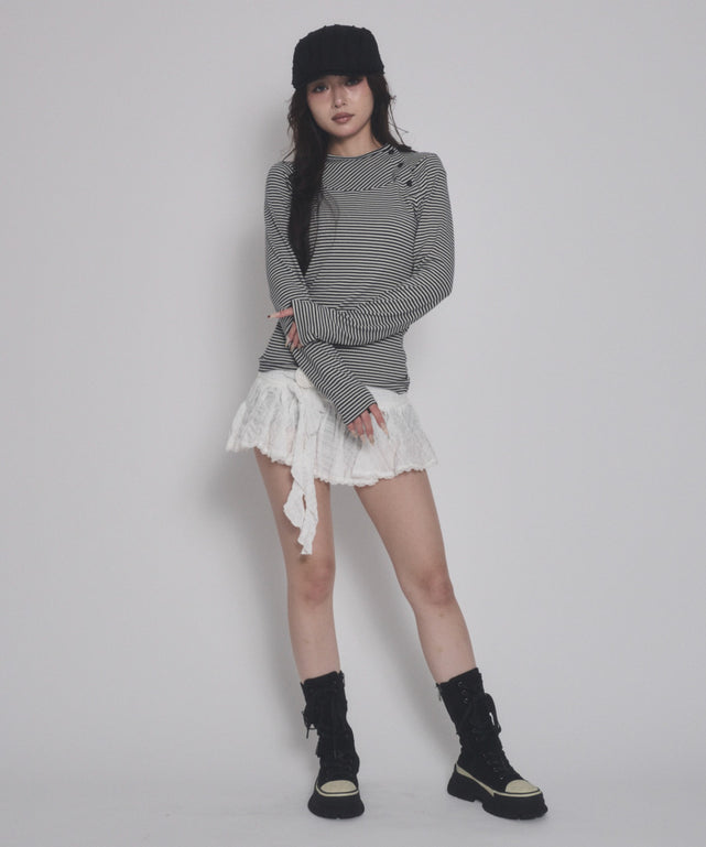 ホワイトボーダー モデル：163cm F着用