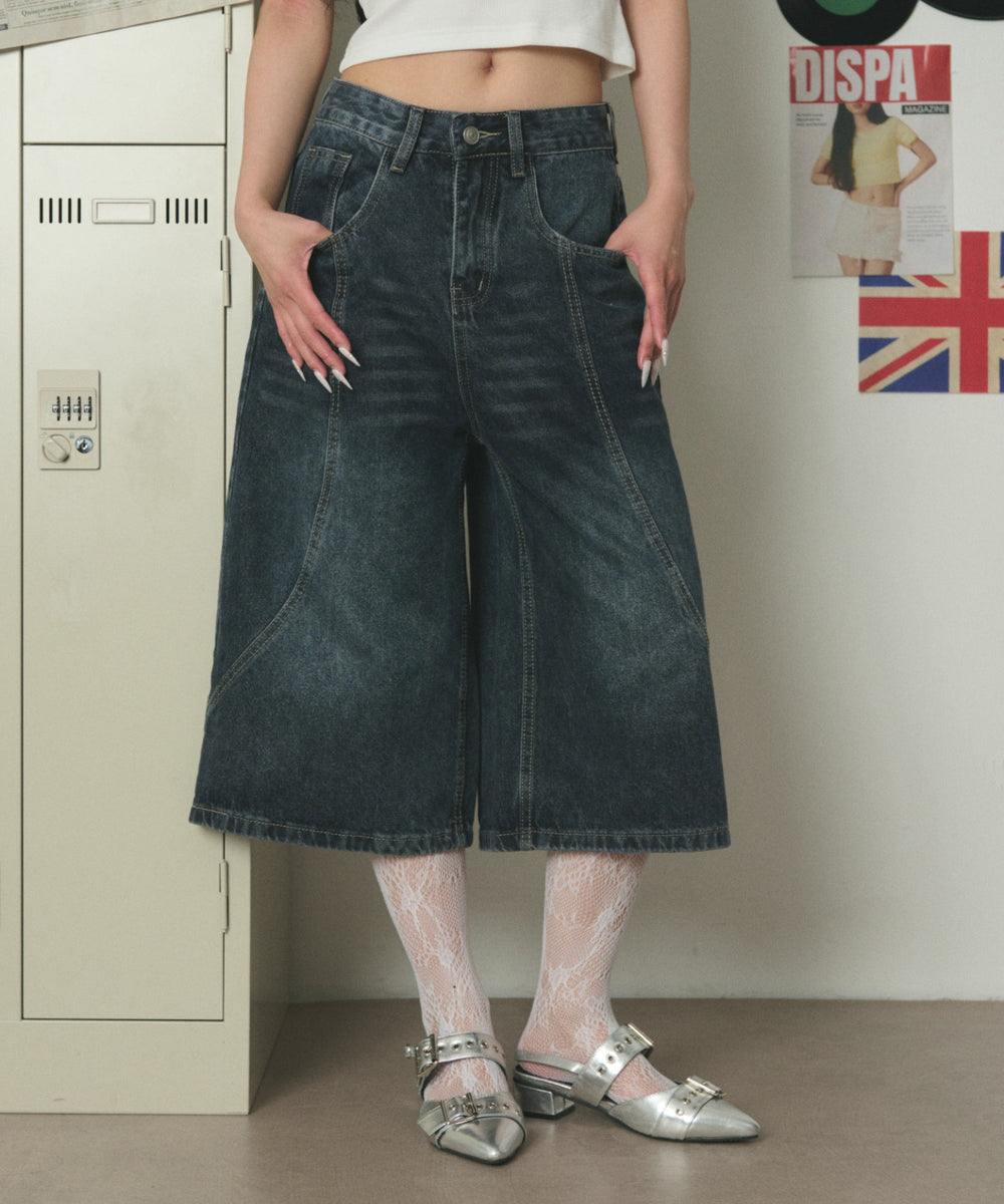 デニム中濃 モデル：163cm S着用