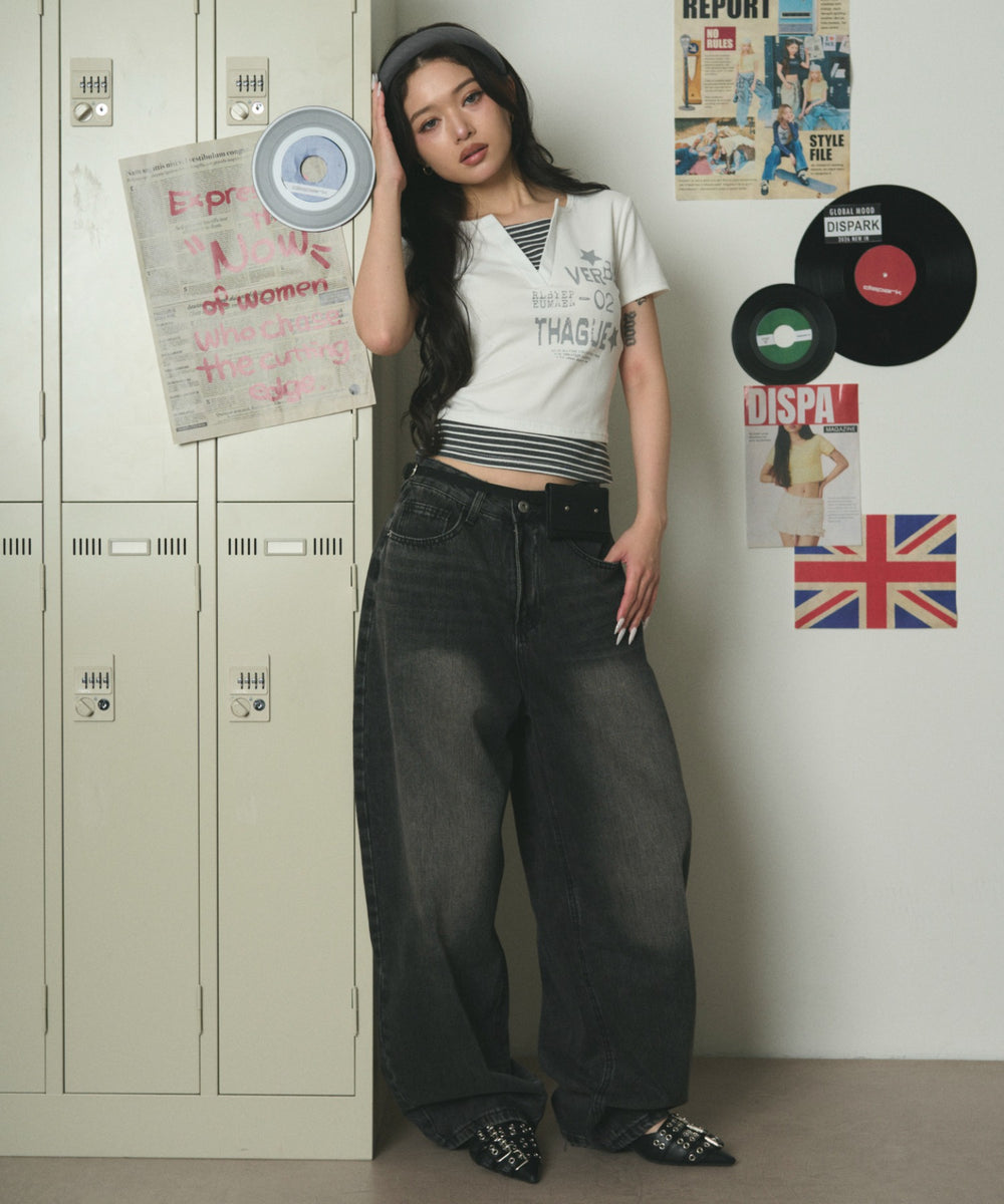 ホワイト モデル：163cm F着用