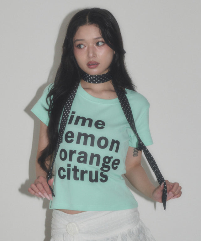 citrus T/グリーンソノタ モデル：163cm F着用
