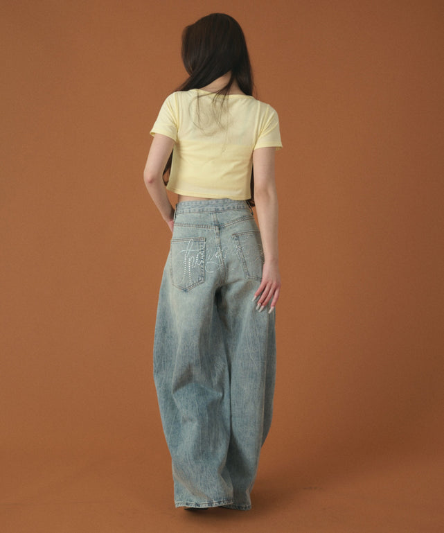 デニム淡 モデル：163cm S着用