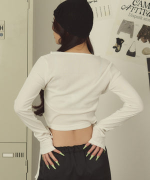 ホワイト モデル：163cm F着用
