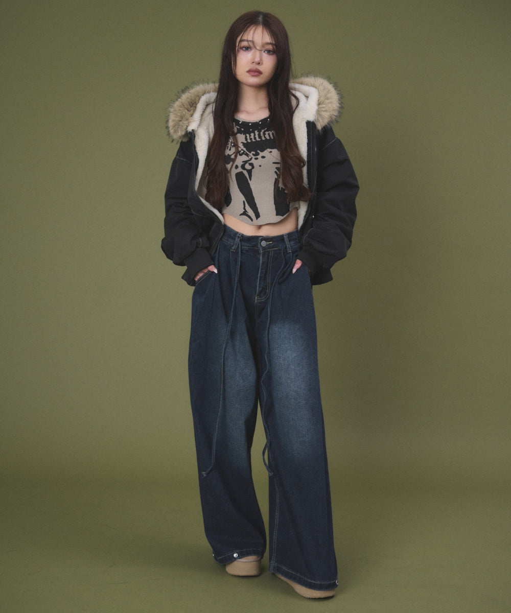 デニム濃 モデル：163cm S着用