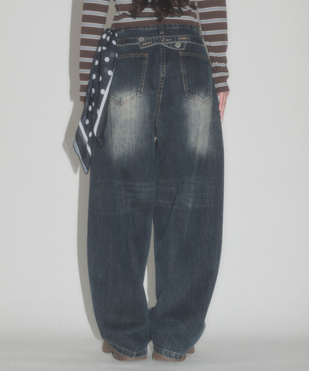 デニム中濃 モデル：163cm S着用