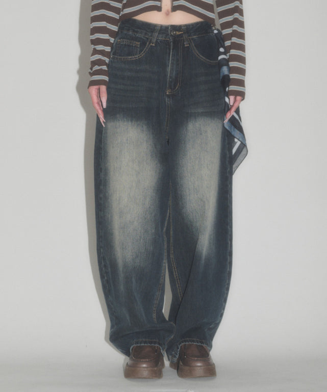 デニム中濃 モデル：163cm S着用