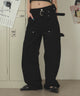 ダブルニーペインターパンツ/ブラック モデル：163cm S着用