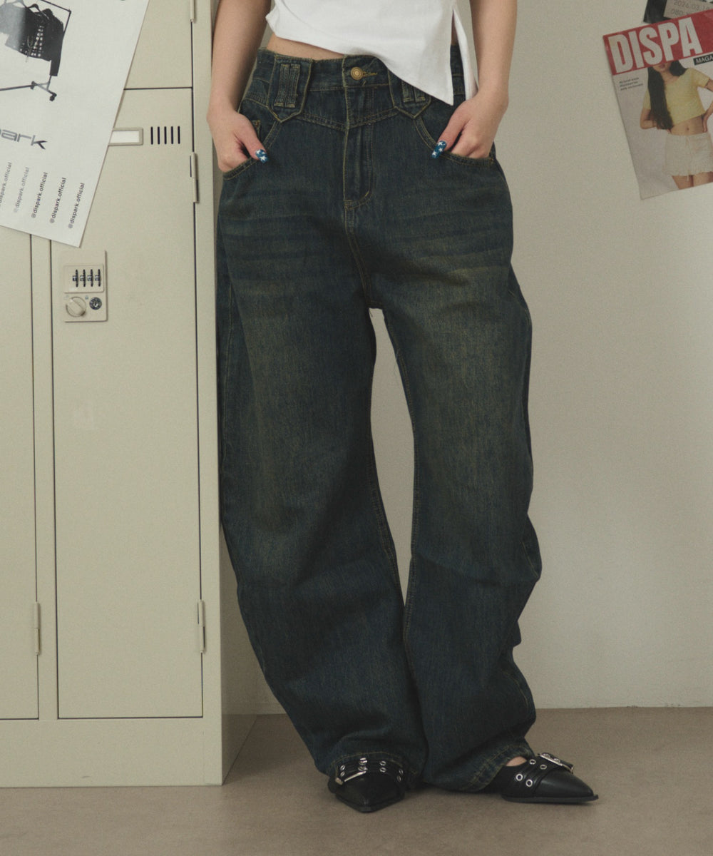 デニム中濃 モデル：163cm F着用