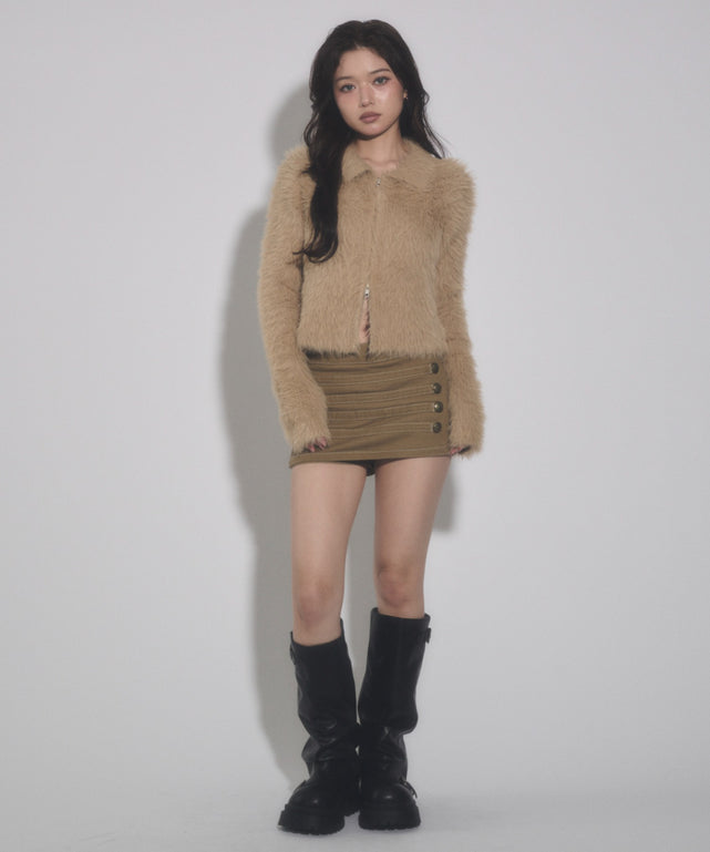 ベージュ モデル：163cm F着用