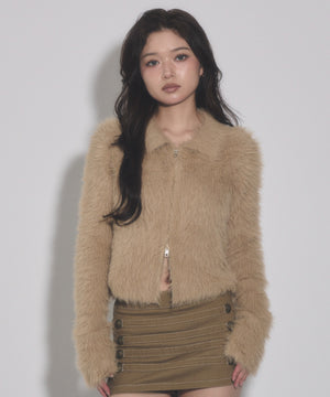 ベージュ モデル：163cm F着用