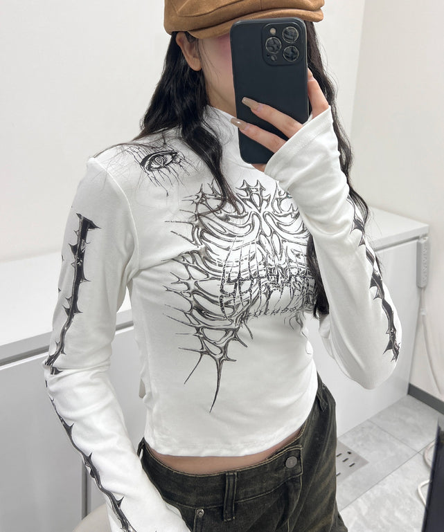 ホワイト モデル：154㎝ FREE着用