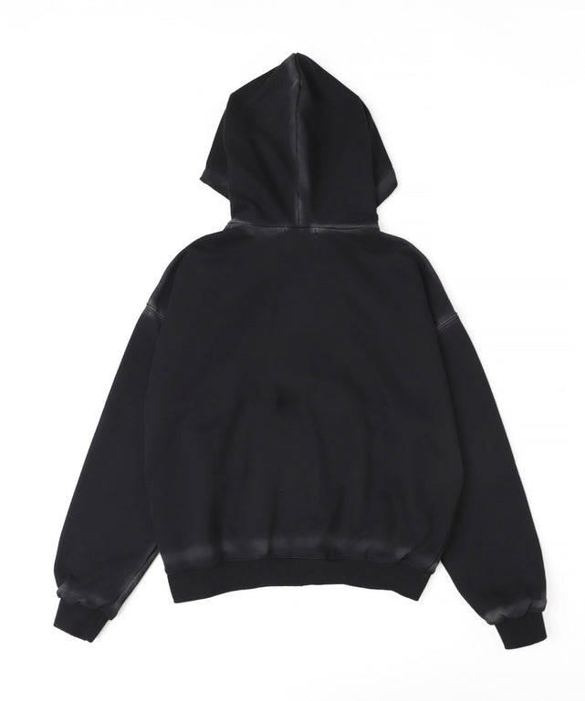 ブラシ加工ダブルZIPビッグパーカー