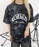 ゴシックロゴタイダイビッグT/ブラック モデル：159㎝ FREE着用