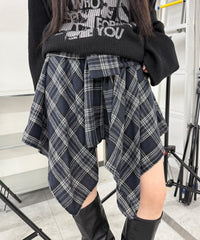 フェイクスリーブイレヘムスカート