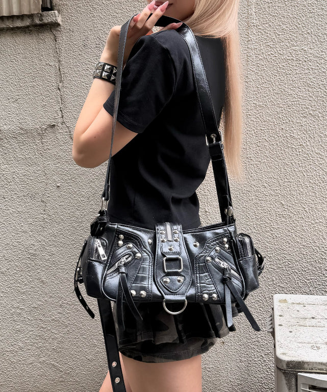 Y2KミニベルトBAG/ブラック