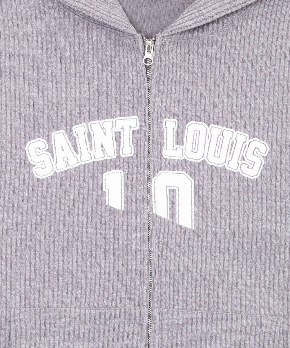SAINT LOUISニットZIPパーカー