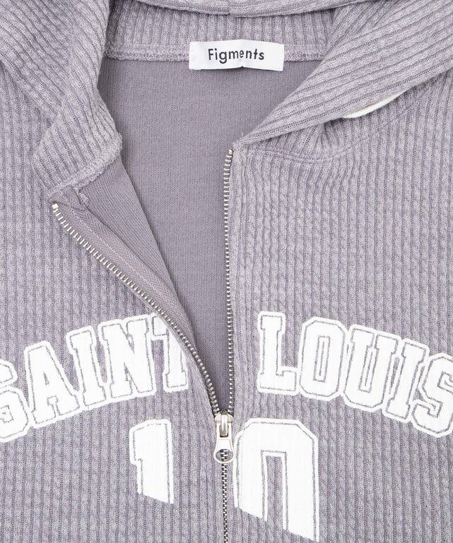 SAINT LOUISニットZIPパーカー