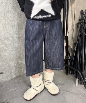 デニム中濃色 モデル：160㎝ M着用
