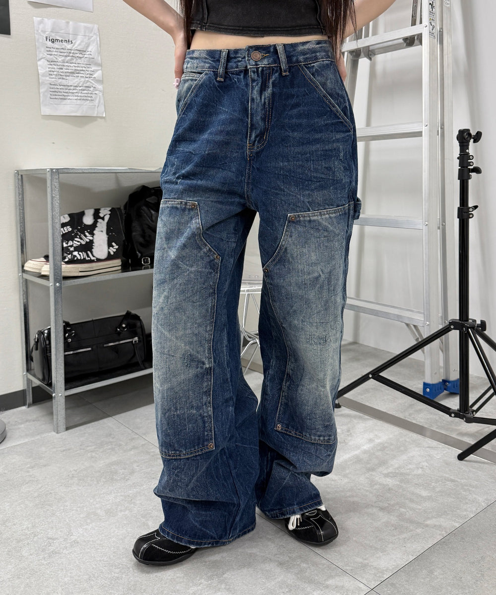 デニム中濃 モデル：159cm S着用
