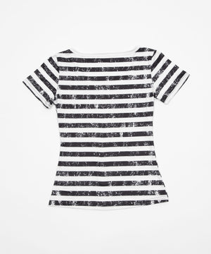 ラインストーンスカルTシャツ