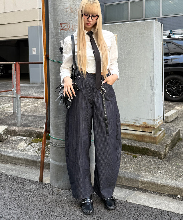 ネイビー モデル：159cm L着用