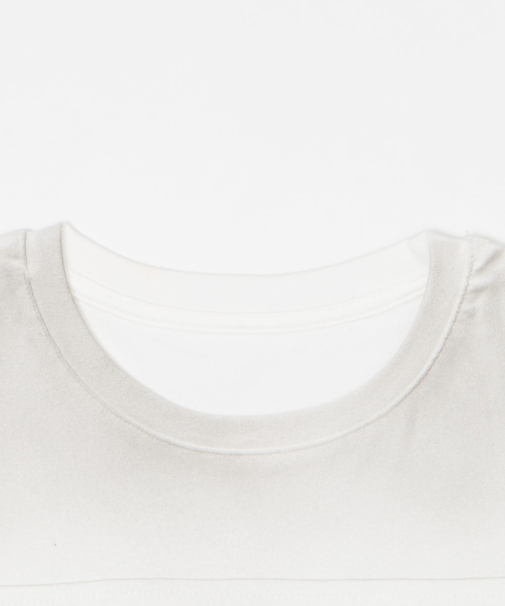 フェードセンタージップTシャツ