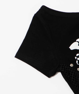 オフショルスカルTシャツ