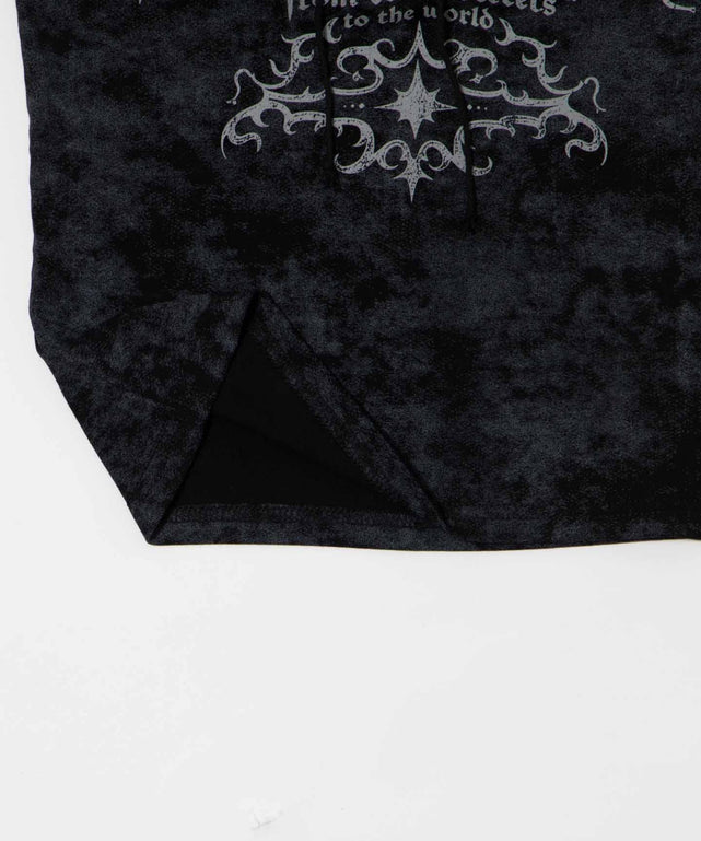 ゴシックアイコンレースアップTシャツ