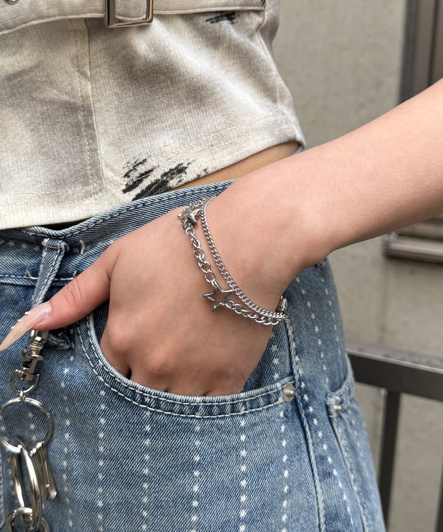スターチェーンブレス/シルバー