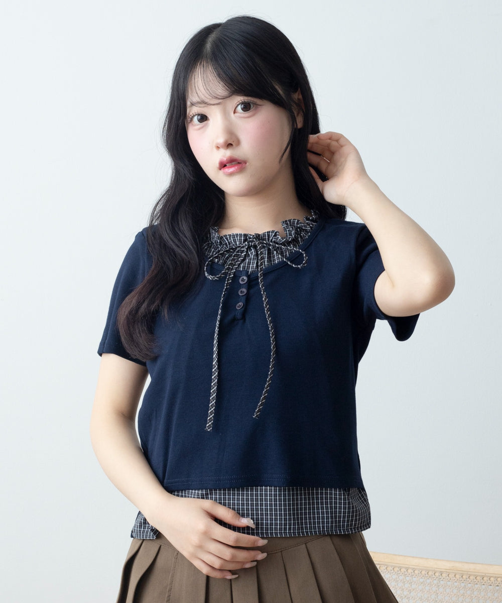 ネイビー モデル：155cm F着用