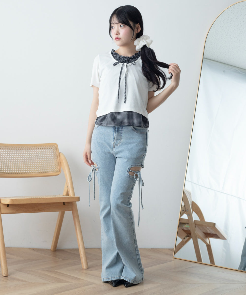 ホワイト モデル：155cm F着用