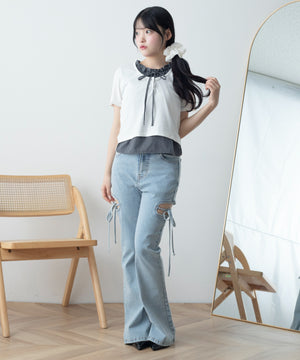 ホワイト モデル：155cm F着用