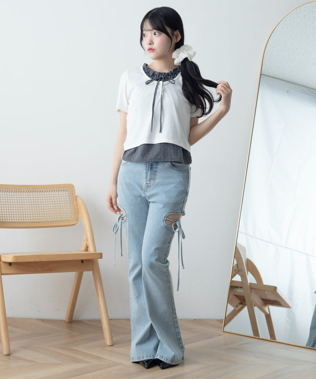 ホワイト モデル：155cm F着用