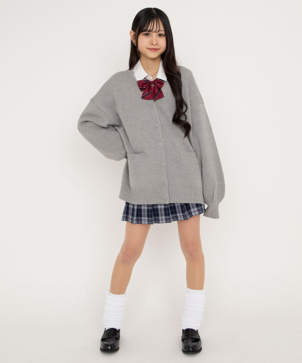 杢グレー　モデル：155cm F着用