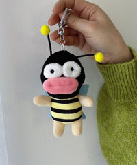 スリムたらこみつばちぬいぐるみキーホルダー
