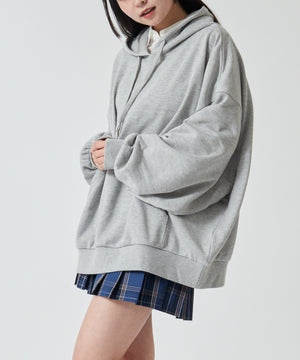 杢グレー モデル:160cm F着用