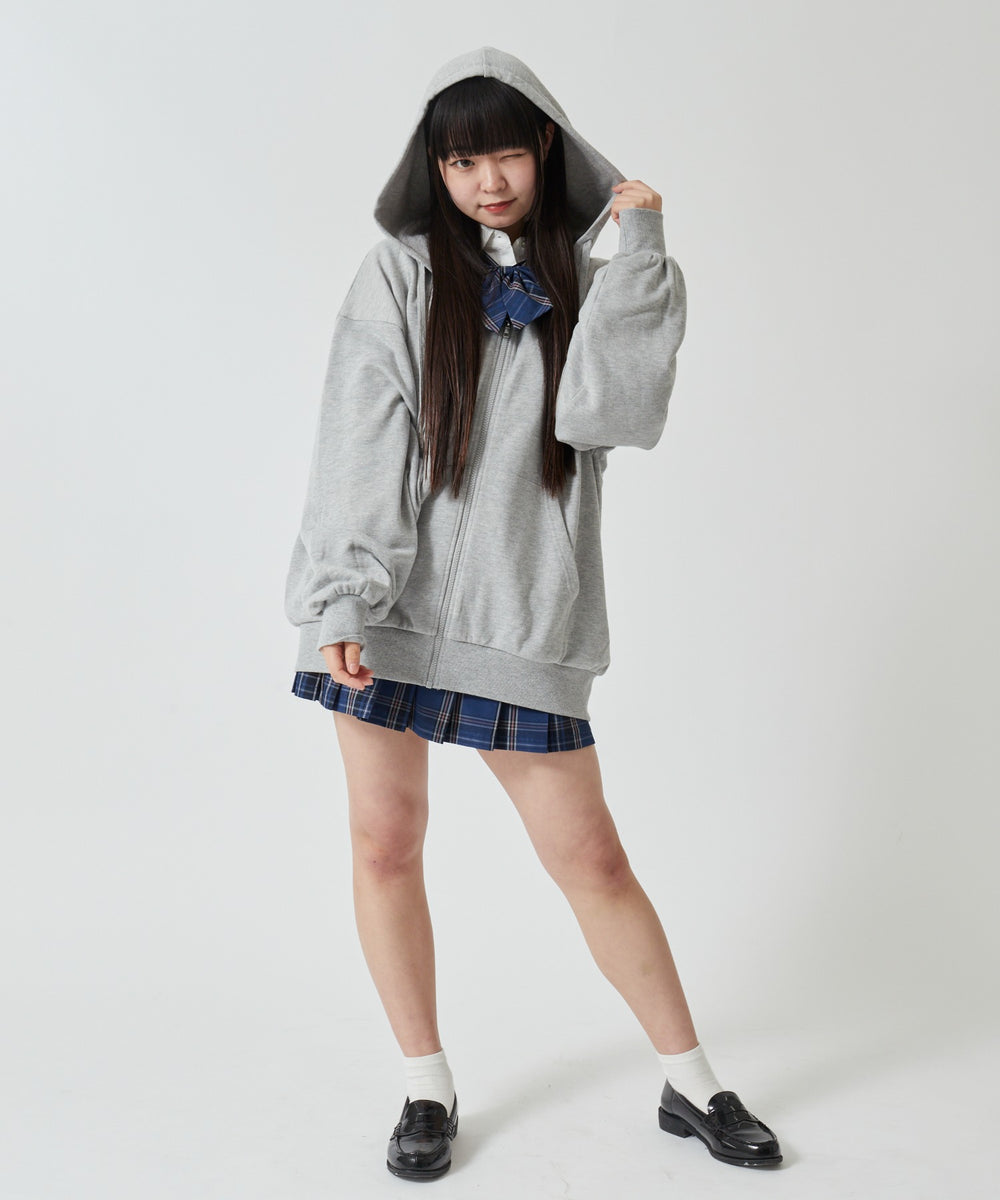 杢グレー モデル:160cm F着用