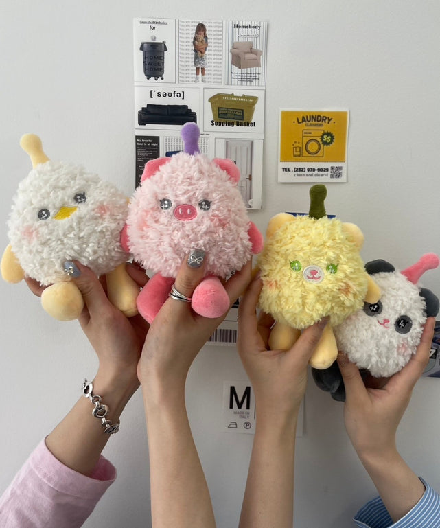 キュルキュルあにまるぬいぐるみキーホルダー