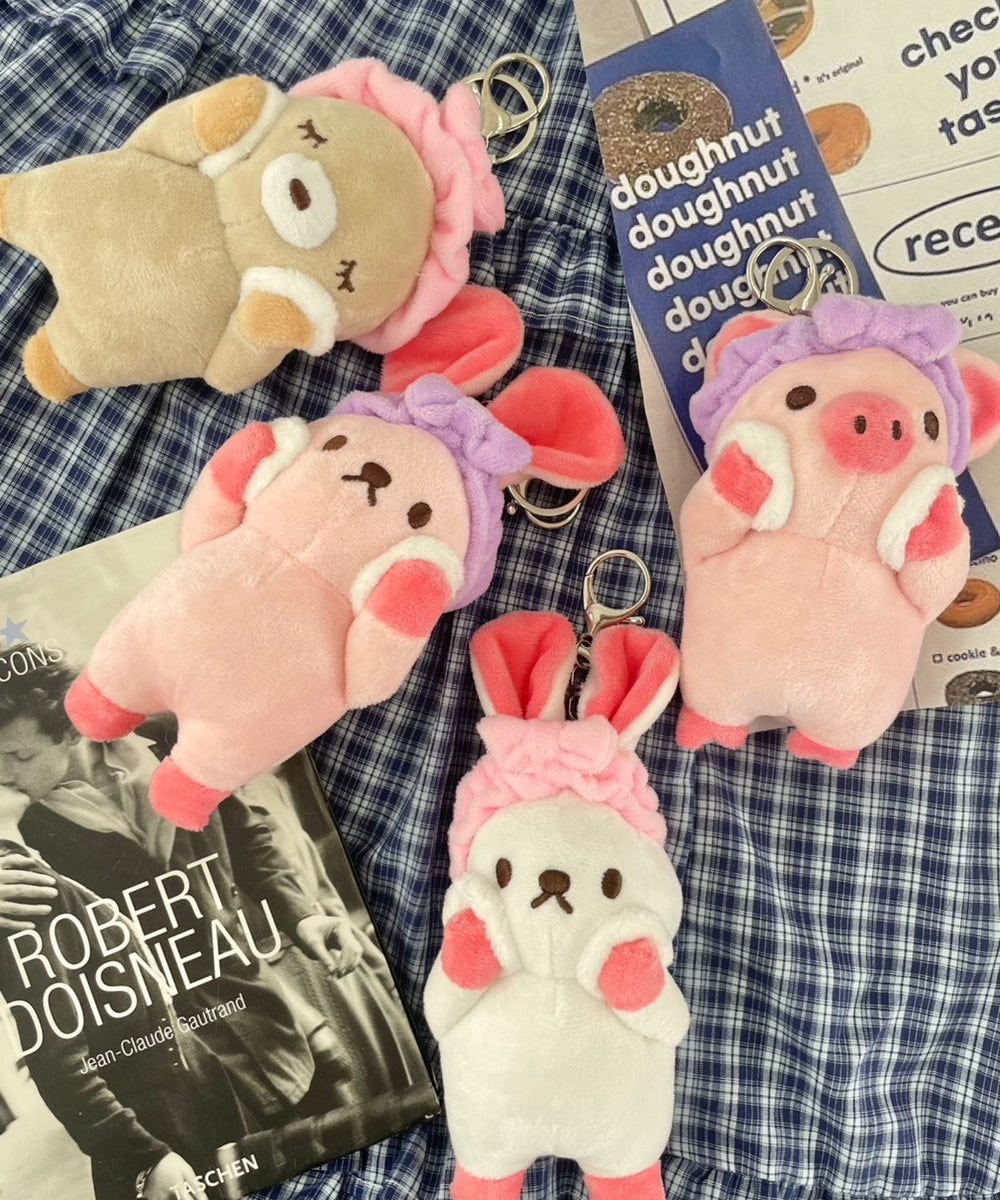 洗顔あにまるぬいぐるみキーホルダー