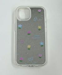 フラワーミラーiphoneケース