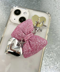 グリッターリボンキーホルダー
