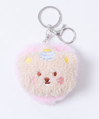 もこもこくまちゃんぬいぐるみミラーキーホルダー