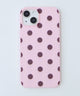 ドットiphoneケース（ピンク）/iphone15（柄2）
