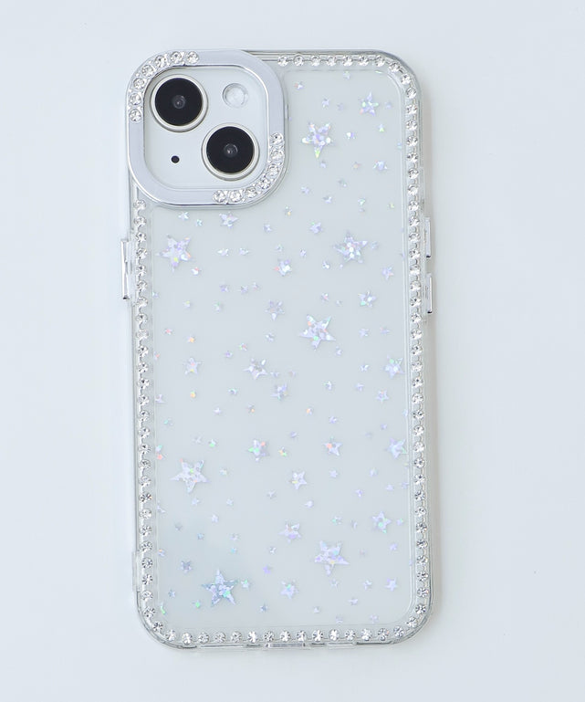 ビジューフレームスターiphoneケース/iphone13/14（柄1）