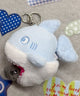ふりふりシャークぬいぐるみキーホルダー/ブルーソノタ