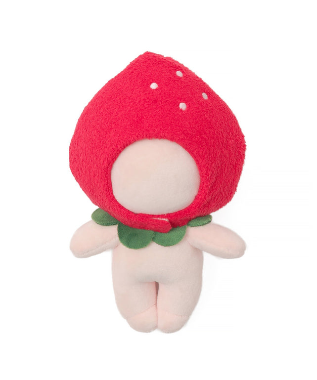 ぬいいちごキャップ15cm/レッド
