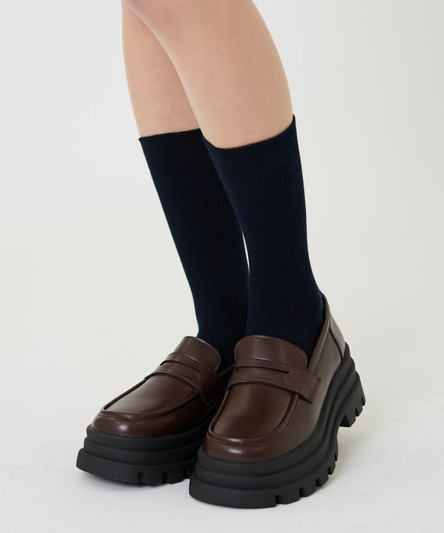 スクールクルーソックス(23-25cm)/ネイビー