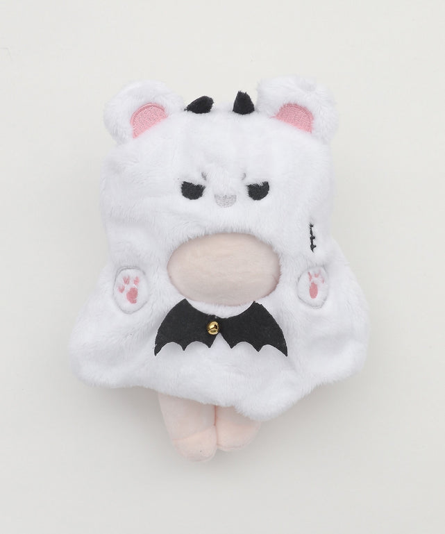 ぬいクマデビルケープ15cm/ホワイト