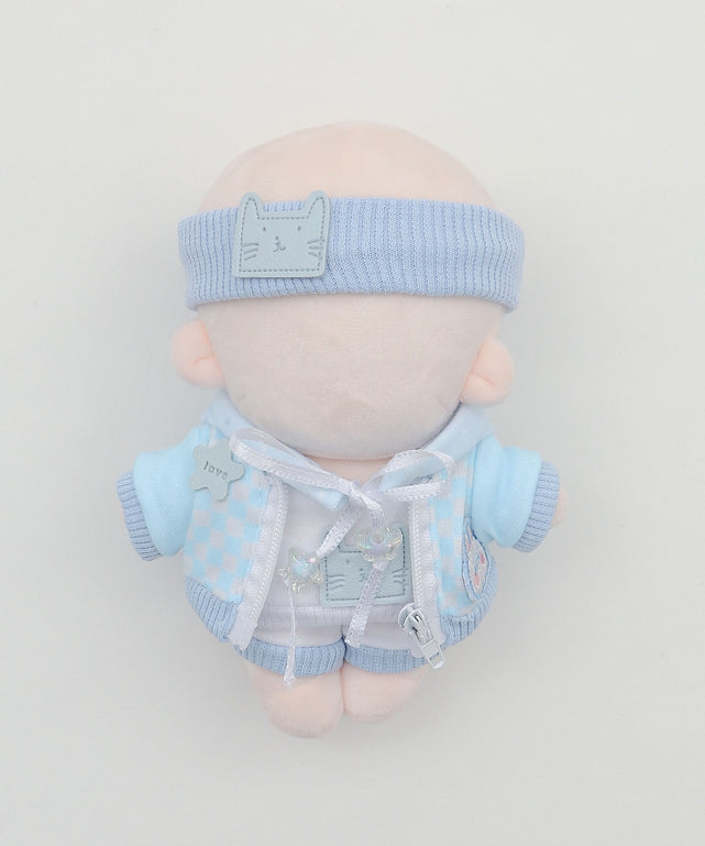 ぬいスケーターセットアップ15cm/サックス