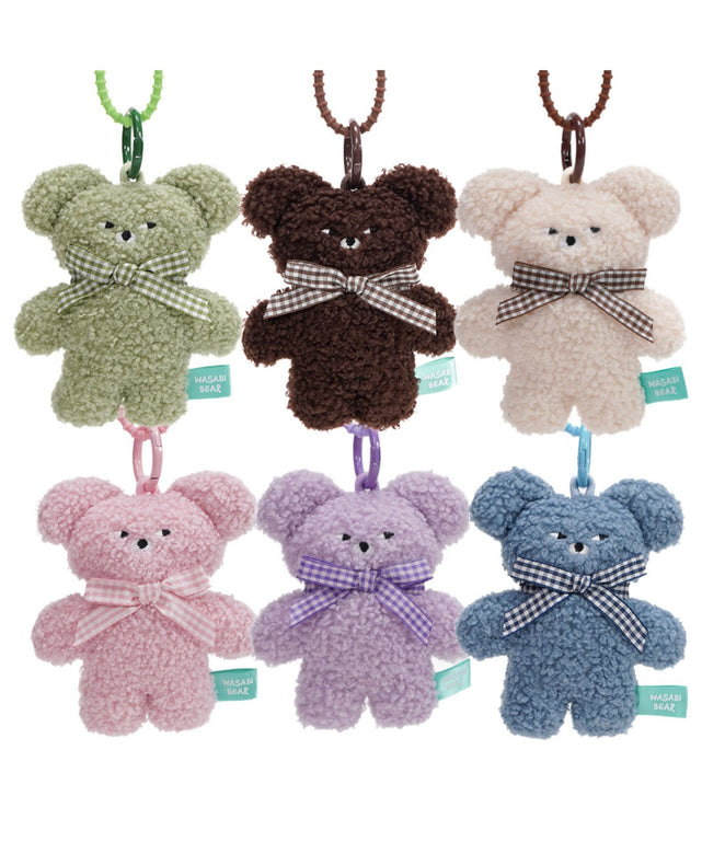 WASABI BEAR モコモコデザインキーリング