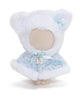 ぬいレオパードねこちゃんケープ15cm/サックス